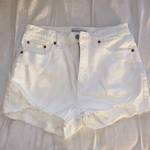 abercrombie & fitch high rise mom short curve love
